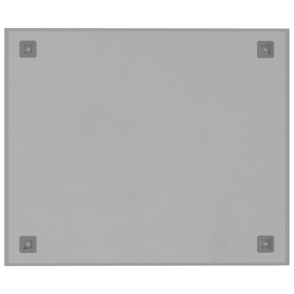 Wall-mounted Magnetic Board White 60x50 cm Tempered Glass