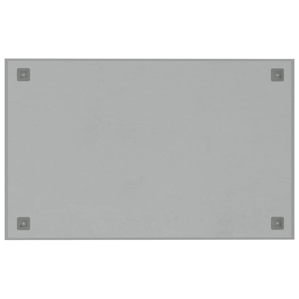 Wall-mounted Magnetic Board White 80x50 cm Tempered Glass