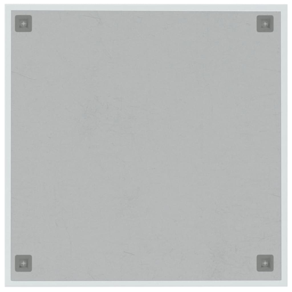 Wall-mounted Magnetic Board White 60x60 cm Tempered Glass