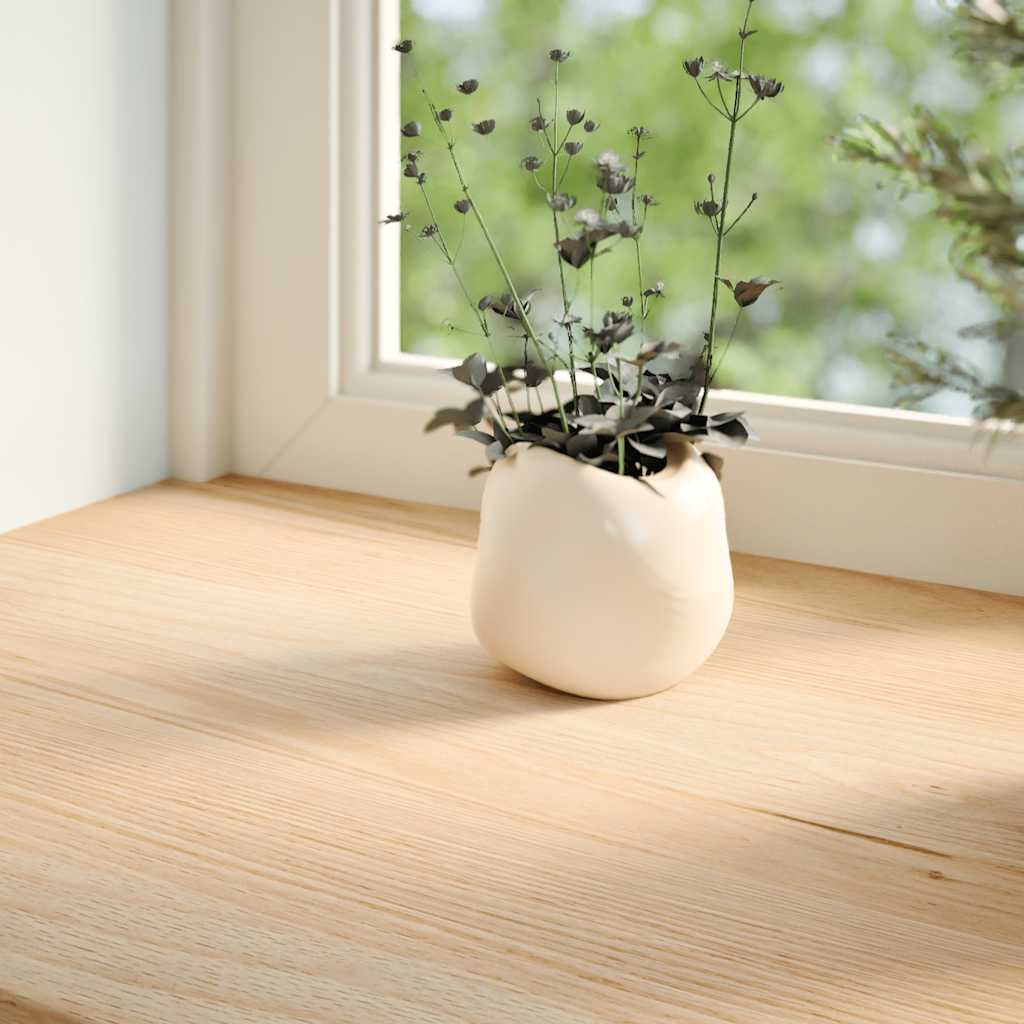 Window Sills 2 pcs Untreated 80x15x2 cm Solid Wood Oak