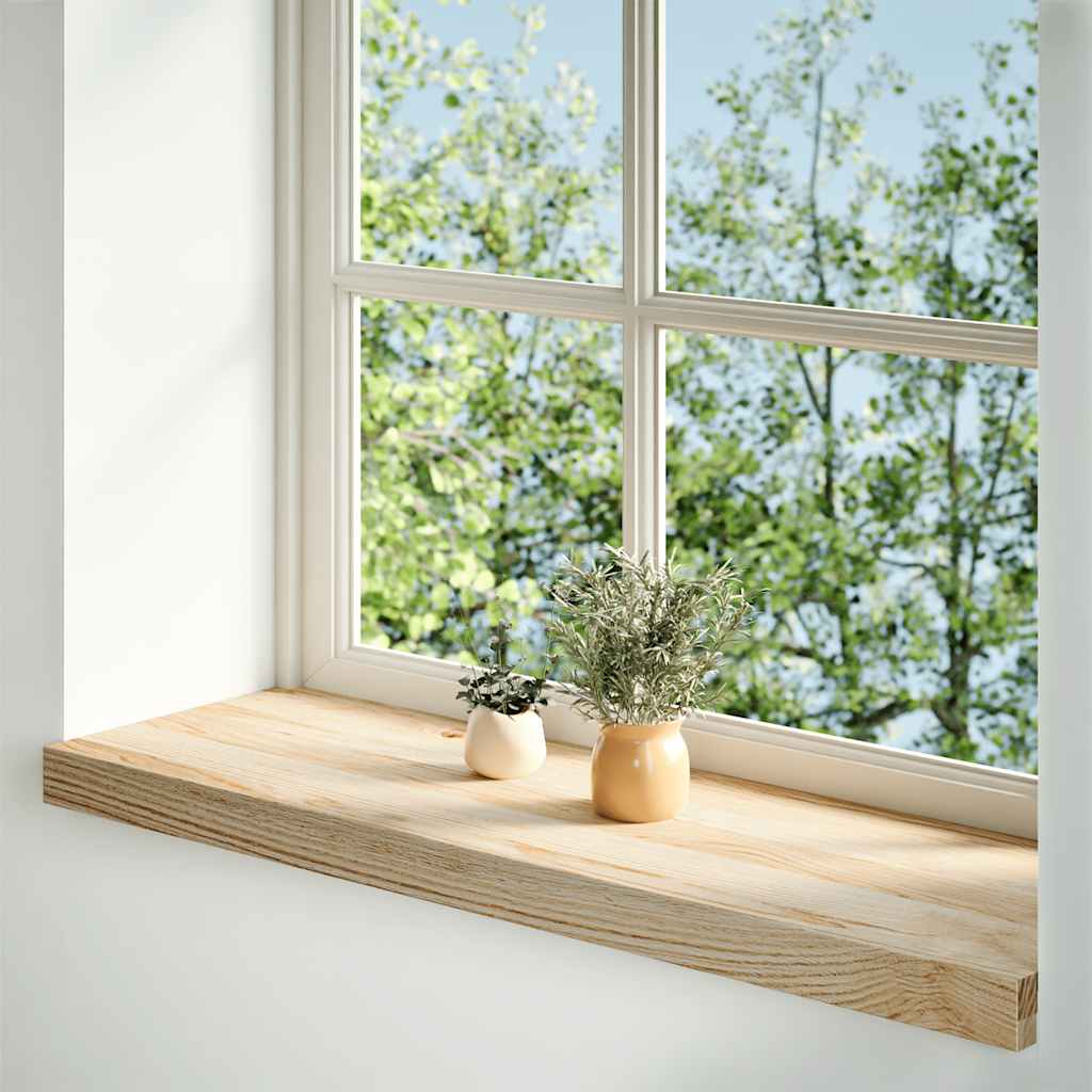 Window Sills 2 pcs Untreated 70x25x2 cm Solid Wood Oak