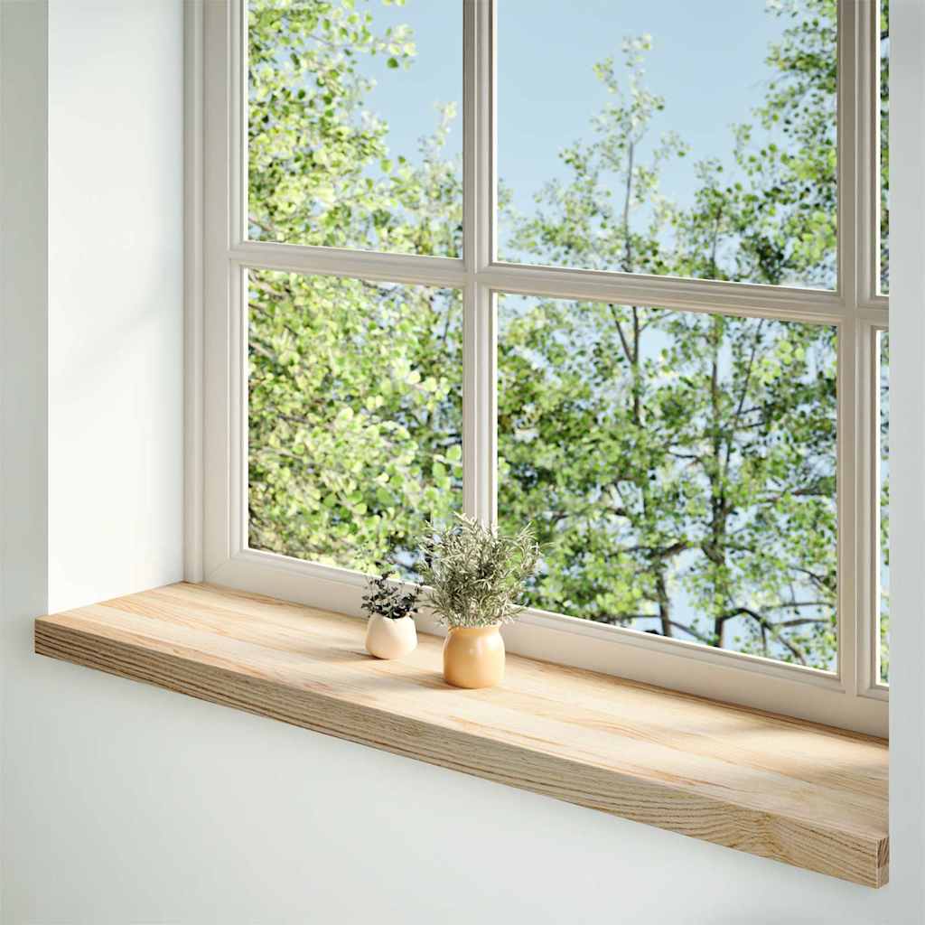 Window Sills 2 pcs Untreated 100x25x2 cm Solid Wood Oak