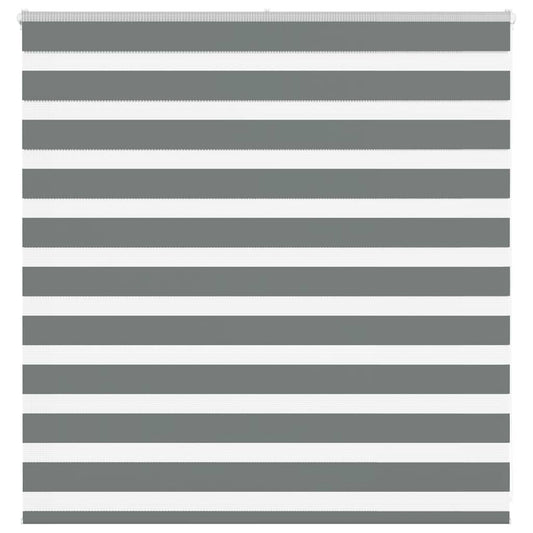 Zebra Blind Dark Grey 145x100 cm Fabric Width 140.9 cm Polyester