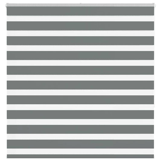 Zebra Blind Dark Grey 140x150 cm Fabric Width 135.9 cm Polyester