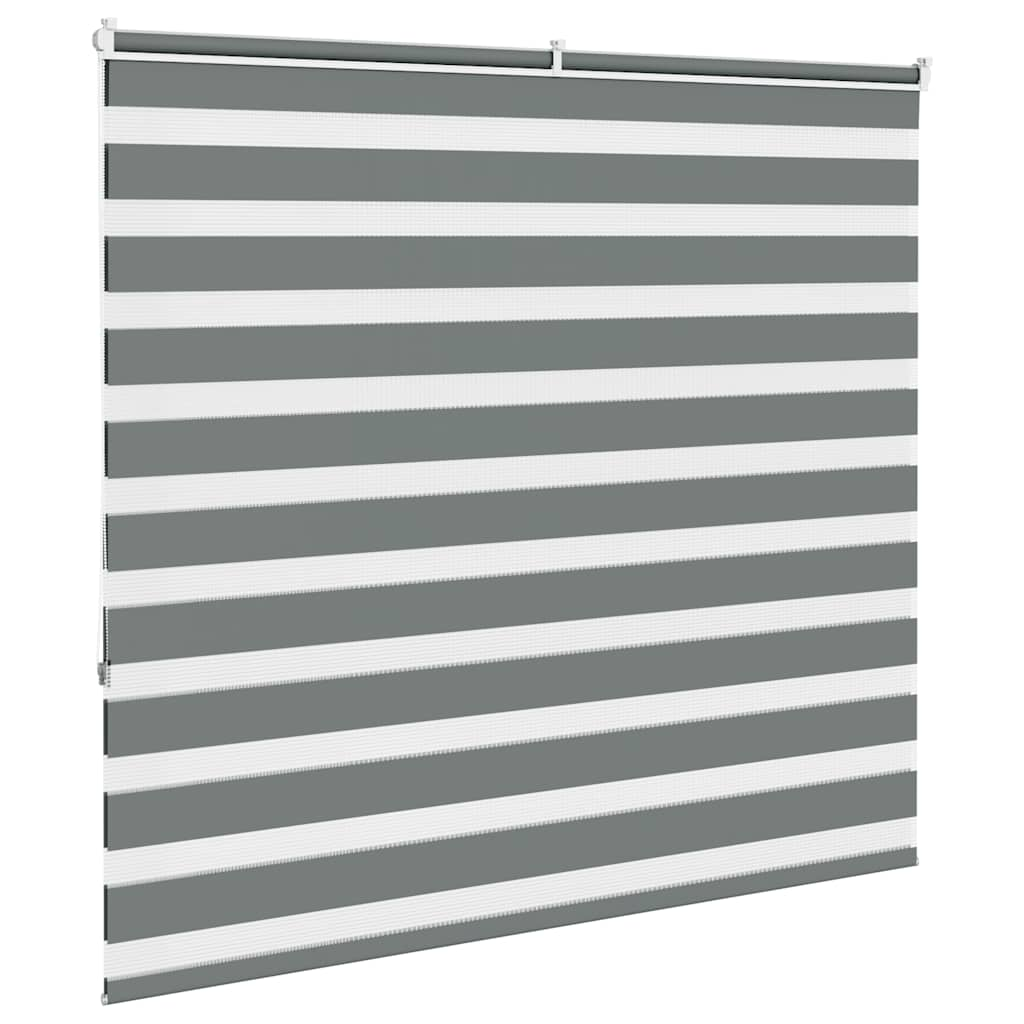 Zebra Blind Dark Grey 155x150 cm Fabric Width 150.9 cm Polyester