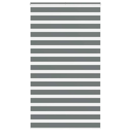 Zebra Blind Dark Grey 125x200 cm Fabric Width 120.9 cm Polyester