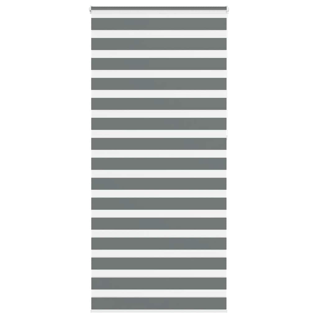 Zebra Blind Dark Grey 105x230 cm Fabric Width 100.9 cm Polyester