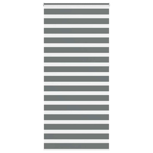 Zebra Blind Dark Grey 105x230 cm Fabric Width 100.9 cm Polyester