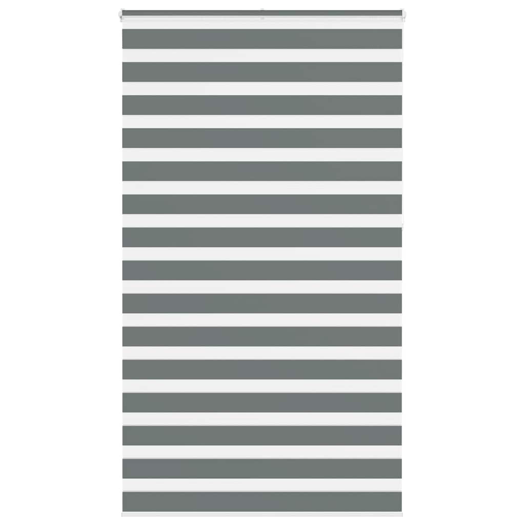 Zebra Blind Dark Grey 135x230 cm Fabric Width 130.9 cm Polyester