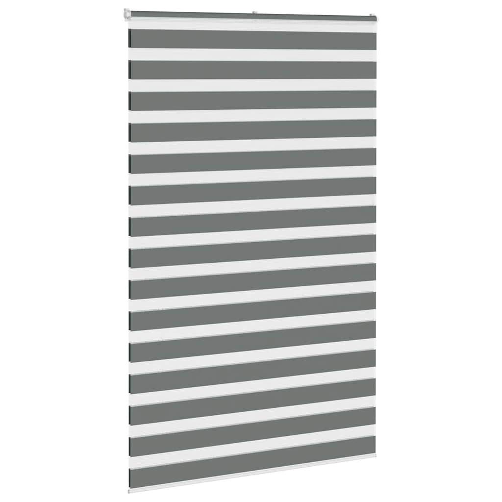 Zebra Blind Dark Grey 150x230 cm Fabric Width 145.9 cm Polyester