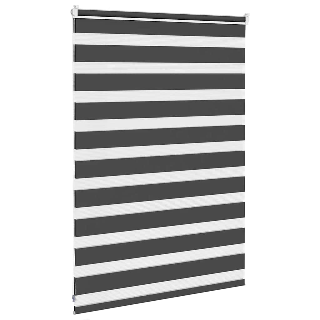 Zebra Blind Black 110x100 cm Fabric Width 105.9 cm Polyester