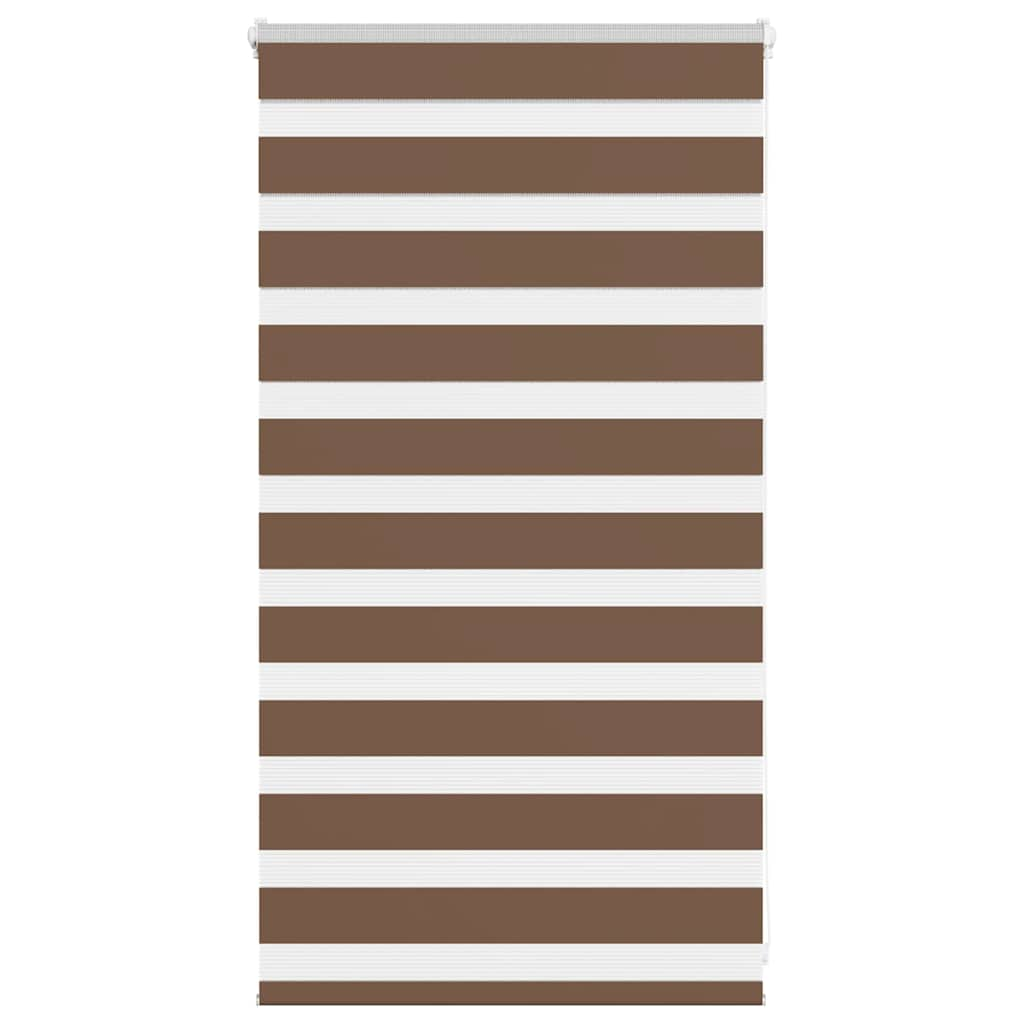 Zebra Blind Brown 80x100 cm Fabric Width 75.9 cm Polyester