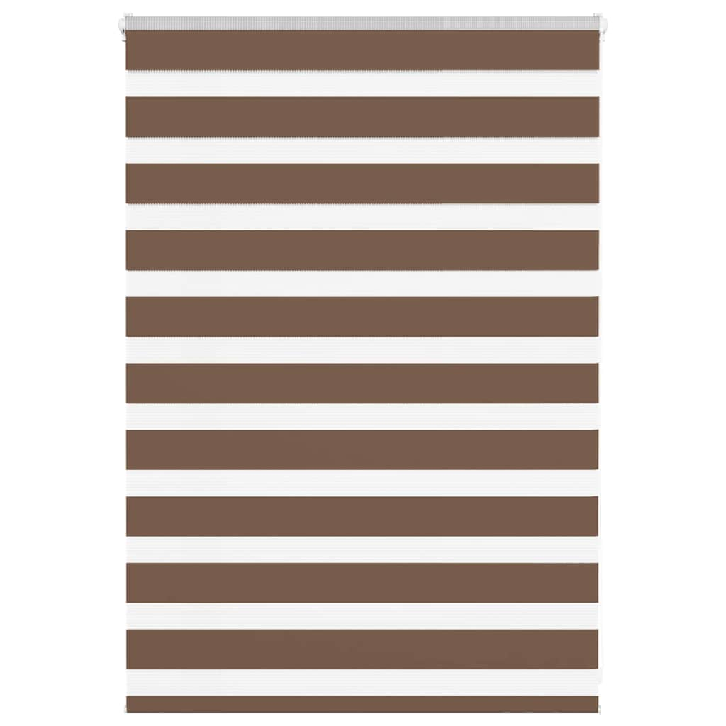 Zebra Blind Brown 95x100 cm Fabric Width 90.9 cm Polyester