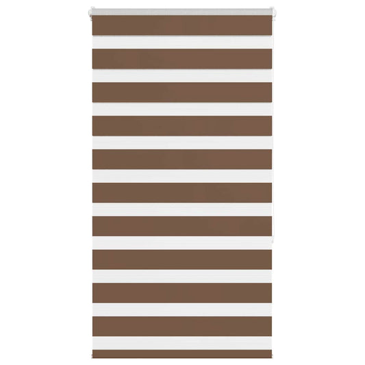 Zebra Blind Brown 80x150 cm Fabric Width 75.9 cm Polyester