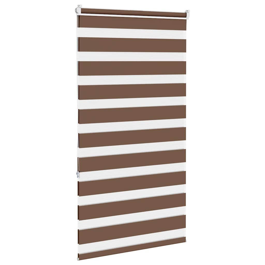 Zebra Blind Brown 80x150 cm Fabric Width 75.9 cm Polyester