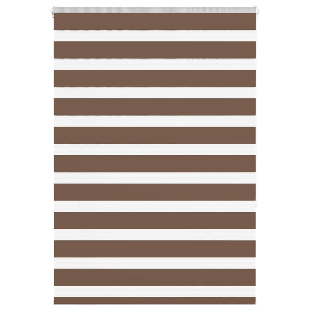 Zebra Blind Brown 95x150 cm Fabric Width 90.9 cm Polyester