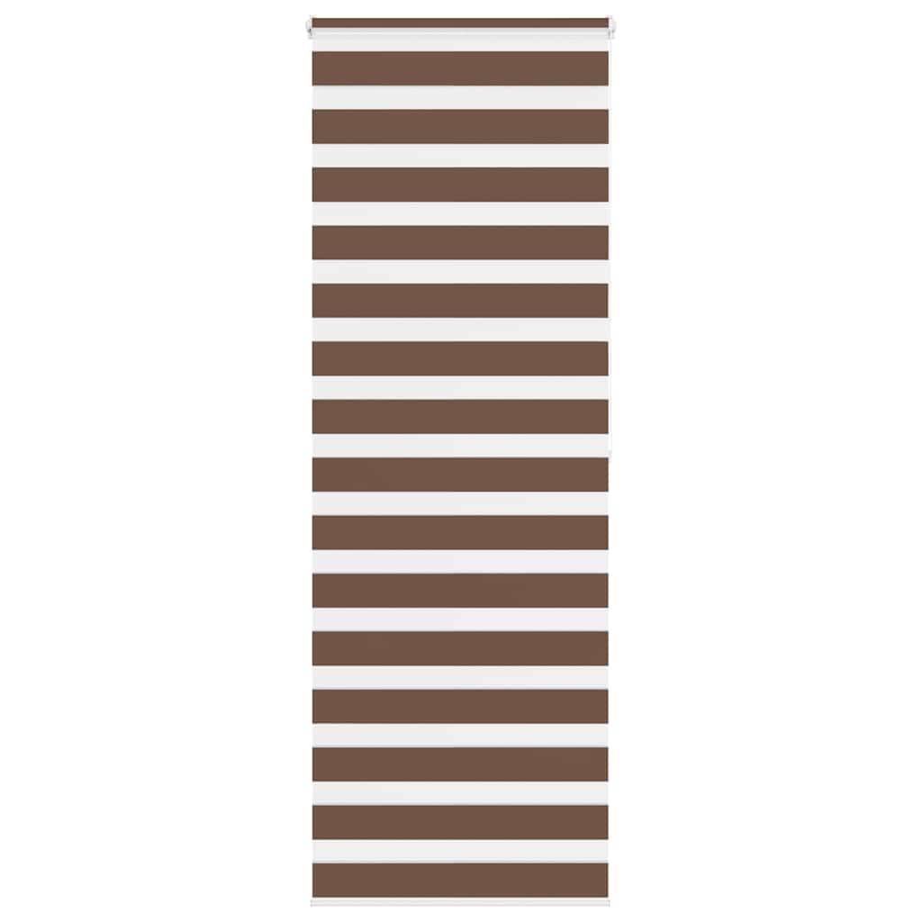 Zebra Blind Brown 85x200 cm Fabric Width 80.9 cm Polyester