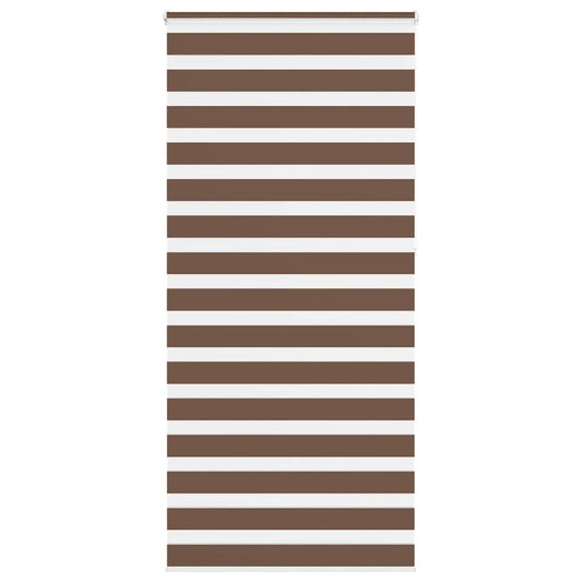 Zebra Blind Brown 95x230 cm Fabric Width 90.9 cm Polyester