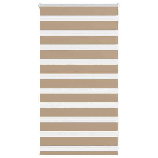 Zebra Blind Sand Brown 75x100 cm Fabric Width 70.9 cm Polyester