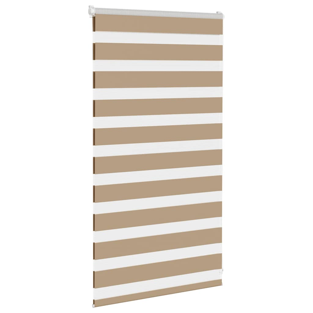 Zebra Blind Sand Brown 75x100 cm Fabric Width 70.9 cm Polyester