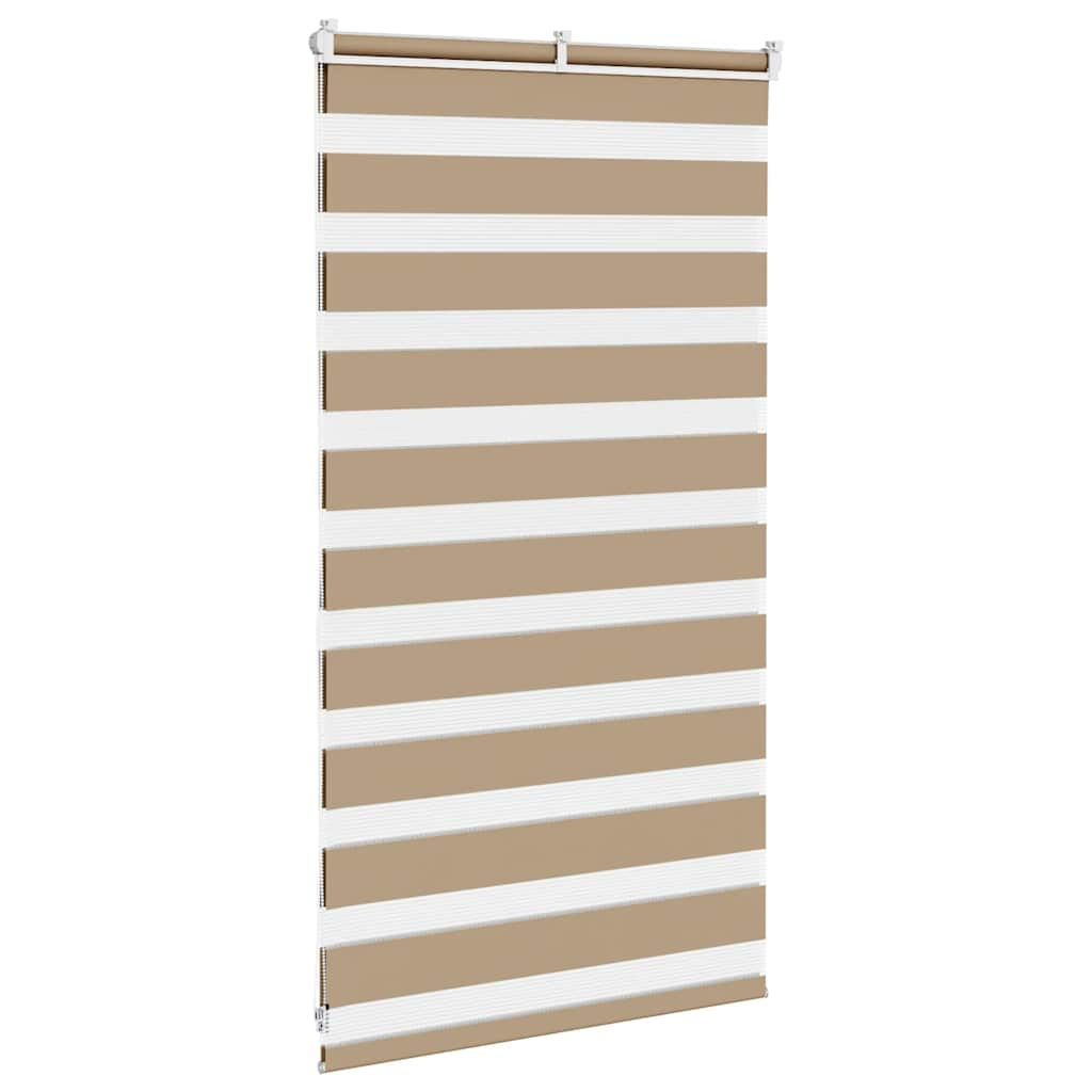 Zebra Blind Sand Brown 75x100 cm Fabric Width 70.9 cm Polyester