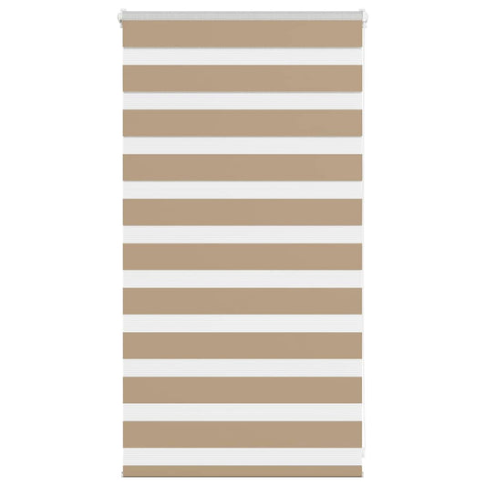 Zebra Blind Sand Brown 80x100 cm Fabric Width 75.9 cm Polyester