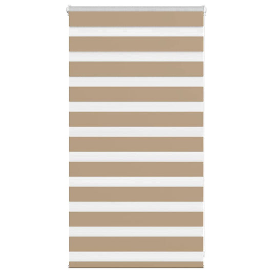 Zebra Blind Sand Brown 85x100 cm Fabric Width 80.9 cm Polyester