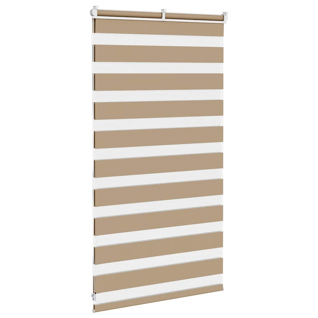 Zebra Blind Sand Brown 85x100 cm Fabric Width 80.9 cm Polyester