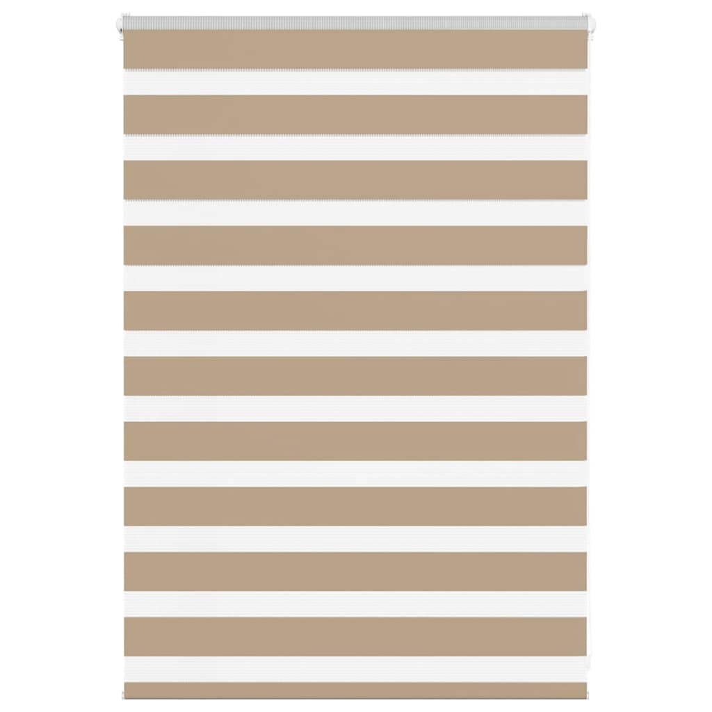 Zebra Blind Sand Brown 95x100 cm Fabric Width 90.9 cm Polyester