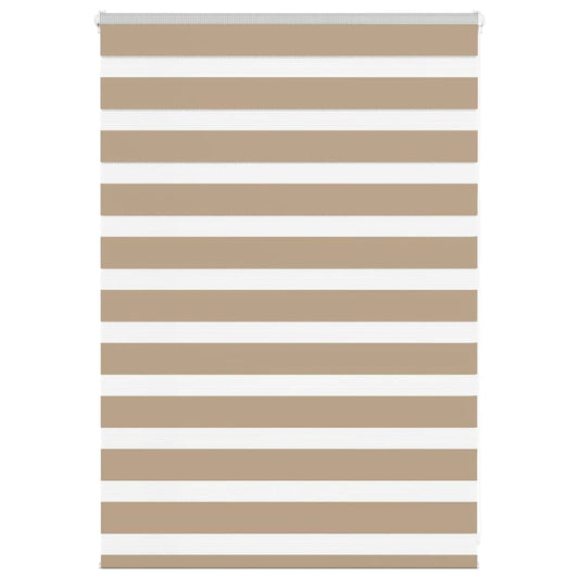 Zebra Blind Sand Brown 95x100 cm Fabric Width 90.9 cm Polyester