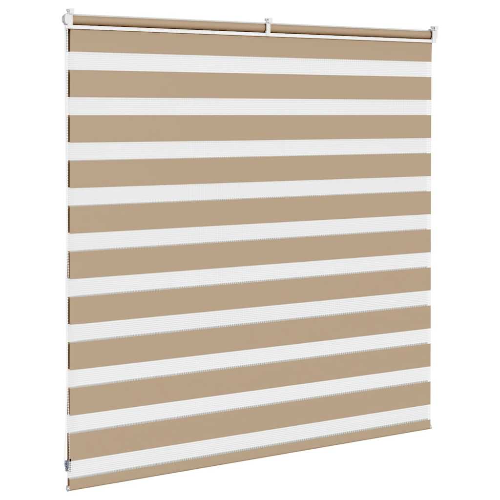 Zebra Blind Sand Brown 145x100 cm Fabric Width 140.9 cm Polyester