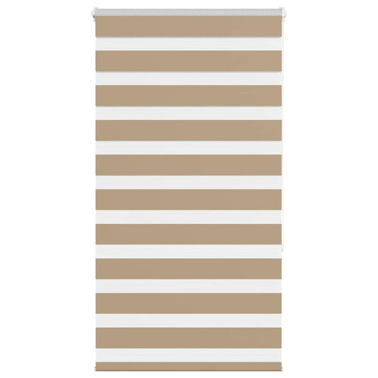 Zebra Blind Sand Brown 80x150 cm Fabric Width 75.9 cm Polyester