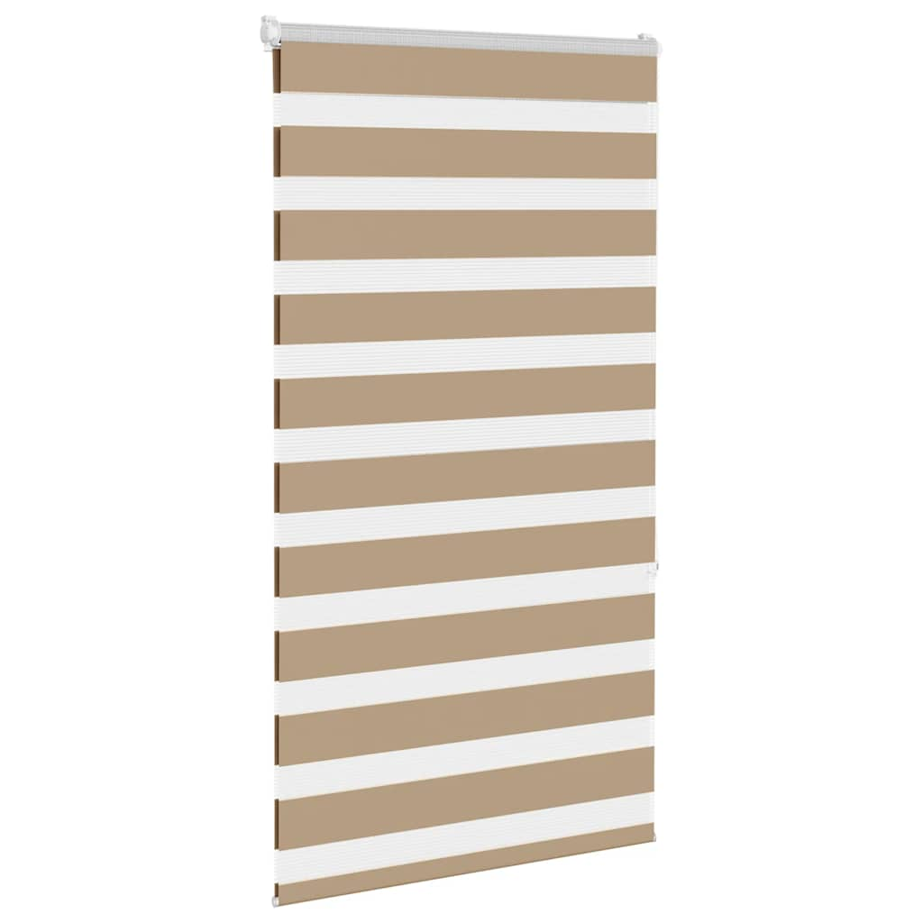 Zebra Blind Sand Brown 80x150 cm Fabric Width 75.9 cm Polyester