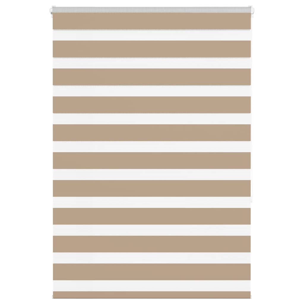 Zebra Blind Sand Brown 95x150 cm Fabric Width 90.9 cm Polyester