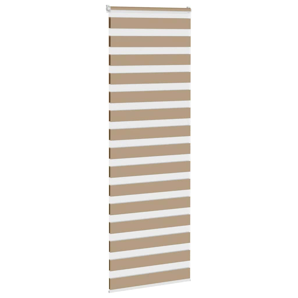 Zebra Blind Sand Brown 70x200 cm Fabric Width 65.9 cm Polyester