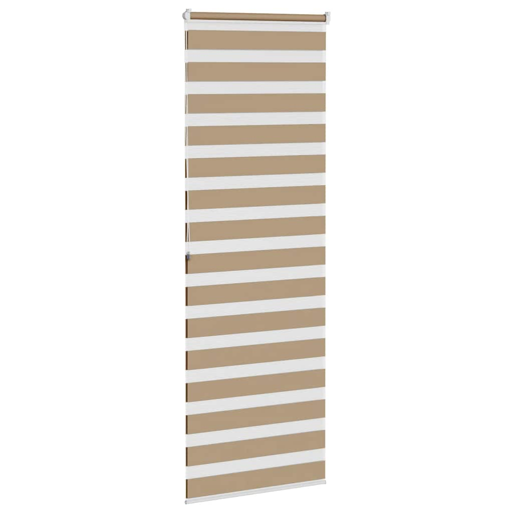 Zebra Blind Sand Brown 75x200 cm Fabric Width 70.9 cm Polyester