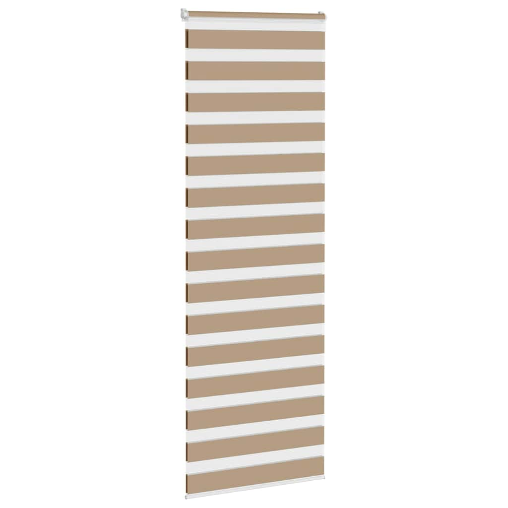 Zebra Blind Sand Brown 80x200 cm Fabric Width 75.9 cm Polyester