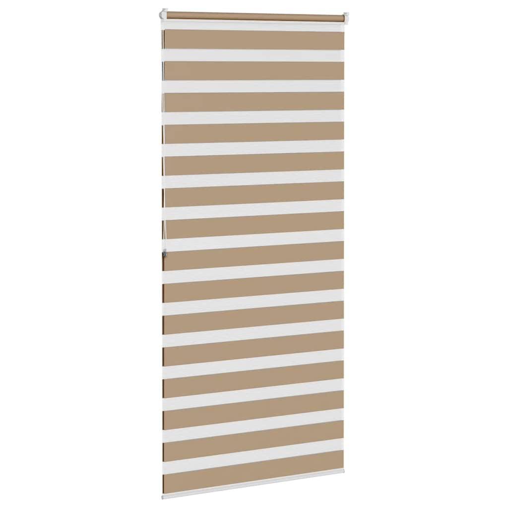 Zebra Blind Sand Brown 95x200 cm Fabric Width 90.9 cm Polyester