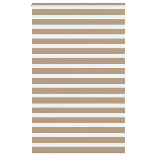 Zebra Blind Sand Brown 145x200 cm Fabric Width 140.9 cm Polyester