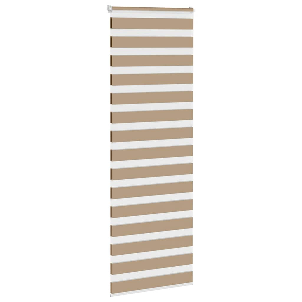 Zebra Blind Sand Brown 70x230 cm Fabric Width 65.9 cm Polyester