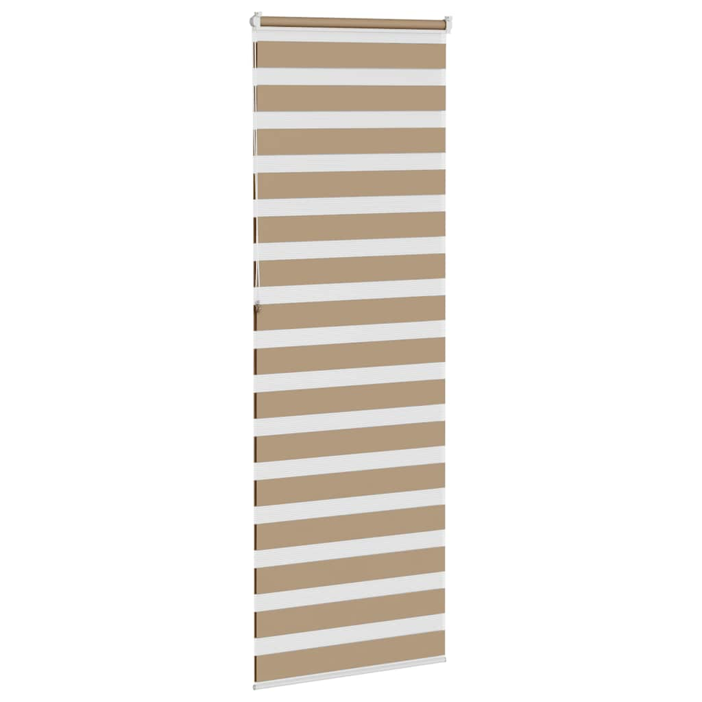 Zebra Blind Sand Brown 75x230 cm Fabric Width 70.9 cm Polyester