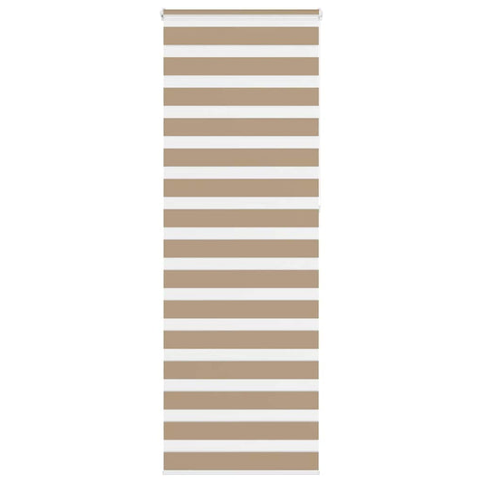 Zebra Blind Sand Brown 80x230 cm Fabric Width 75.9 cm Polyester