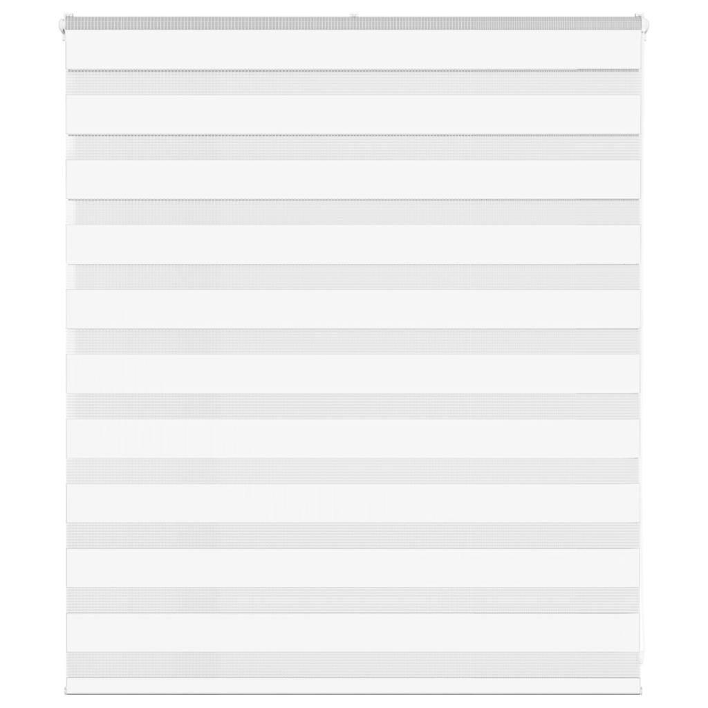 Zebra Blind White 125x100 cm Fabric Width 120.9 cm Polyester