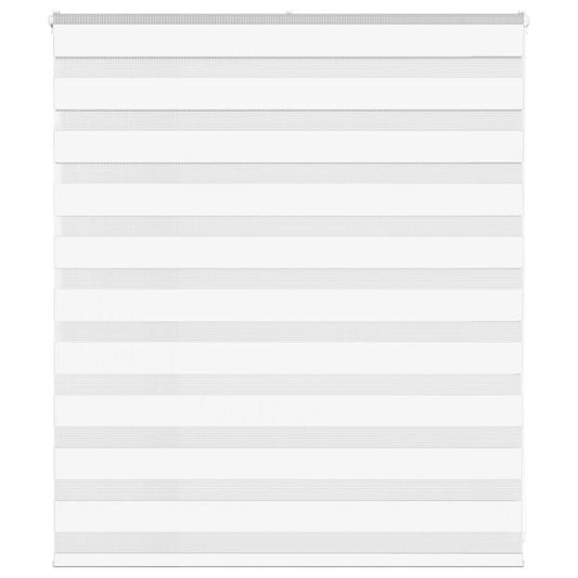 Zebra Blind White 125x100 cm Fabric Width 120.9 cm Polyester