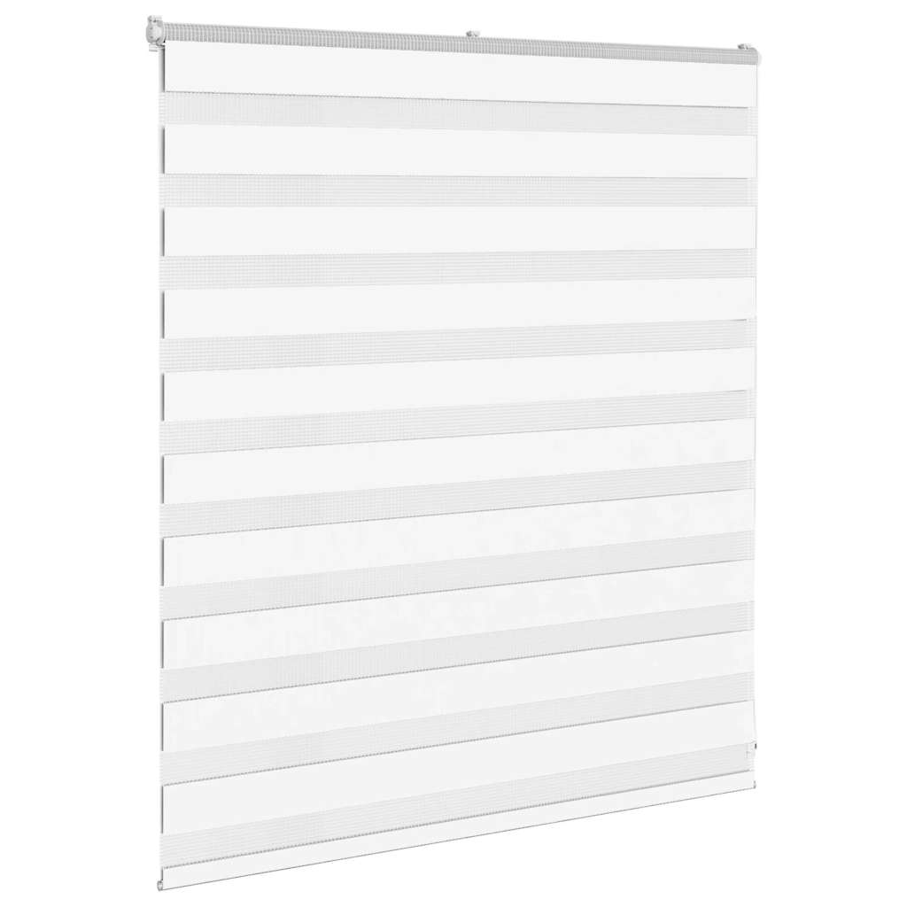 Zebra Blind White 130x100 cm Fabric Width 125.9 cm Polyester