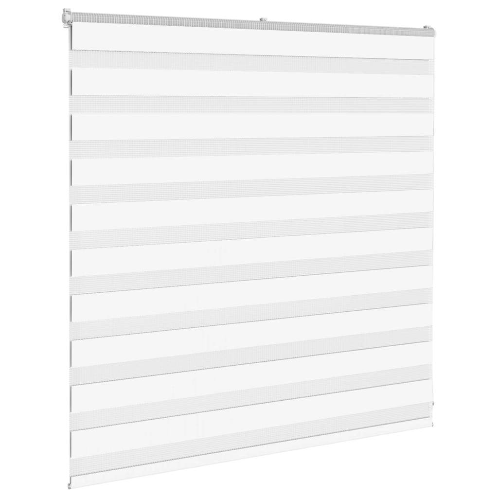 Zebra Blind White 145x100 cm Fabric Width 140.9 cm Polyester