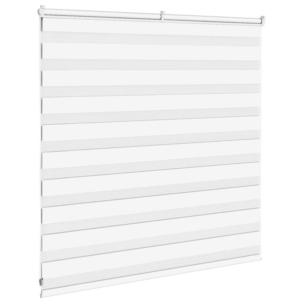 Zebra Blind White 145x100 cm Fabric Width 140.9 cm Polyester