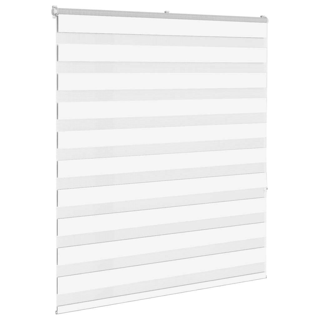 Zebra Blind White 125x150 cm Fabric Width 120.9 cm Polyester