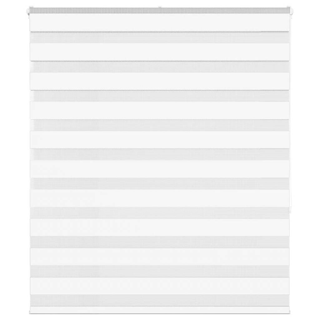 Zebra Blind White 130x150 cm Fabric Width 125.9 cm Polyester