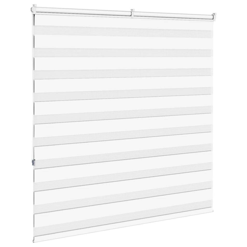 Zebra Blind White 140x150 cm Fabric Width 135.9 cm Polyester